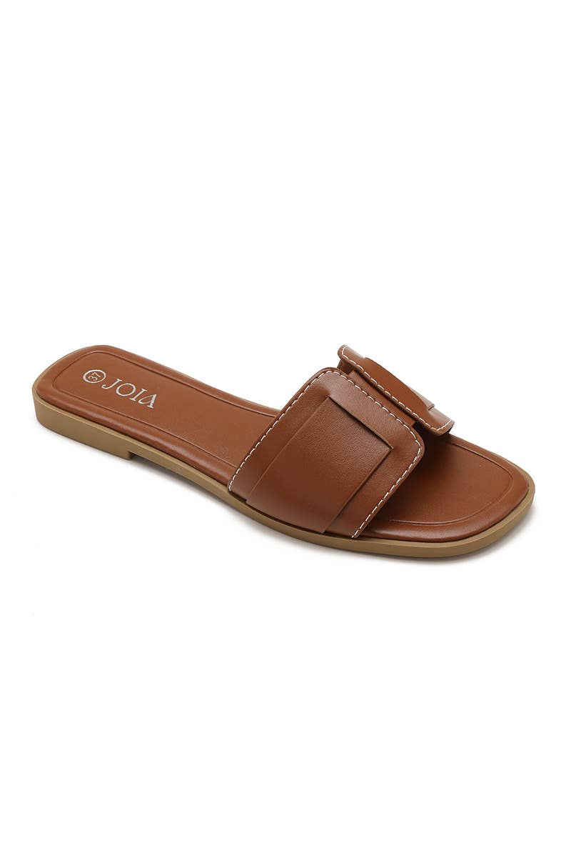 Trendiger flacher Damenschuh camel