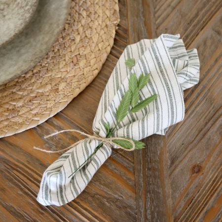 Aix Stoffserviette mit Streifen von Chic Antique