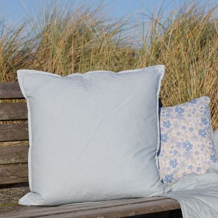 Aix Kissebezug mit Maritimen Streifenmuster 50x50 cm Chick Antique