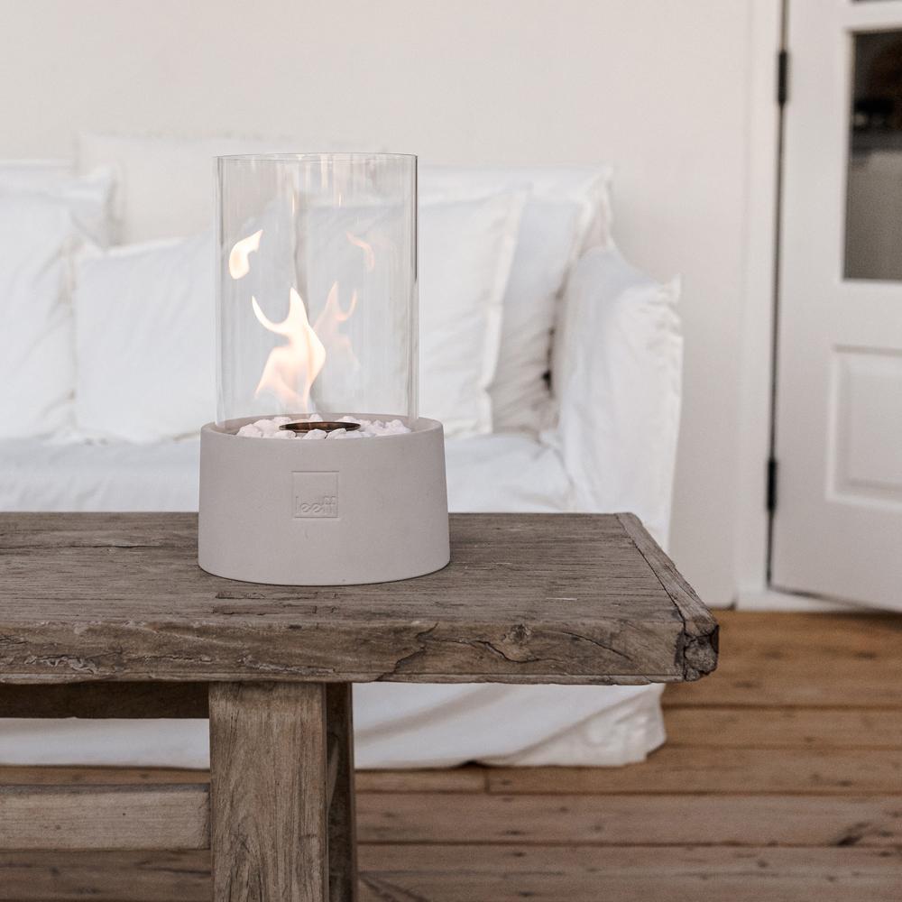 Leeff Stonefire Tischkamin weiß