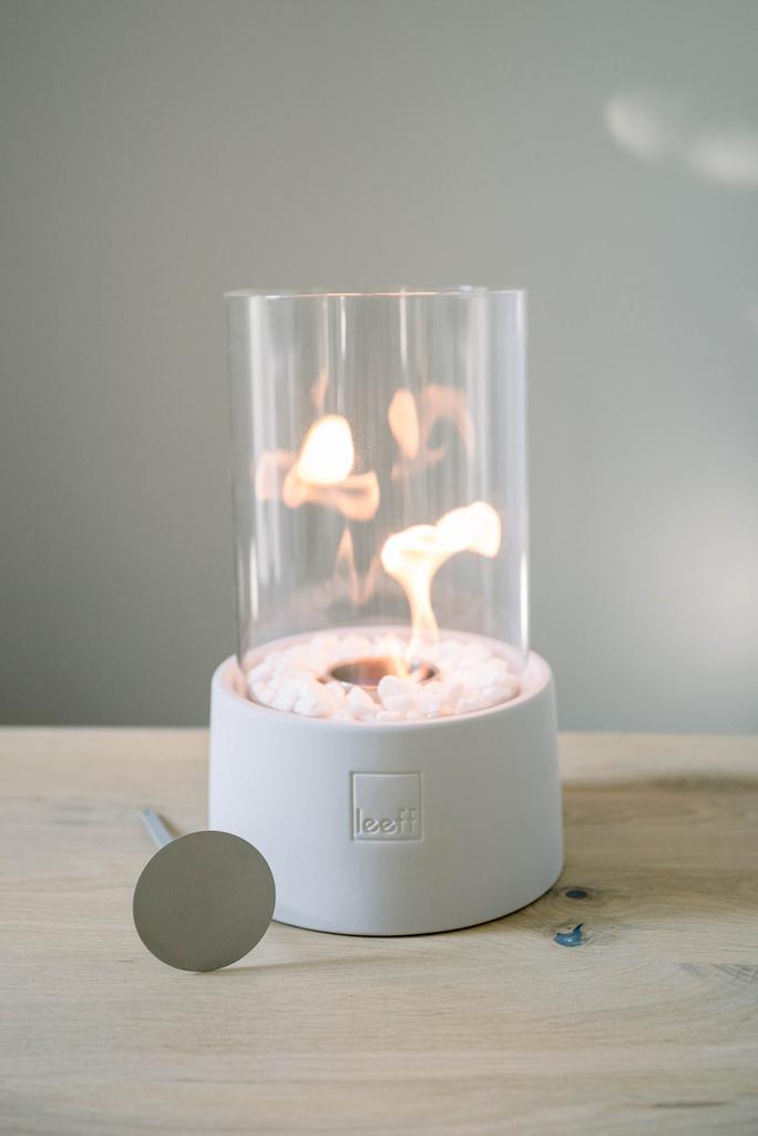 Leeff Stonefire Tischkamin weiß