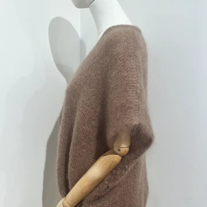 Pullunder Taupe aus Mohair
