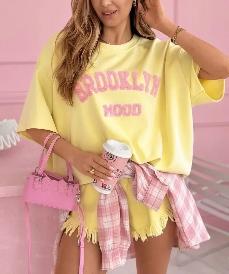 Kurzarm-Sweatshirt Brooklyn