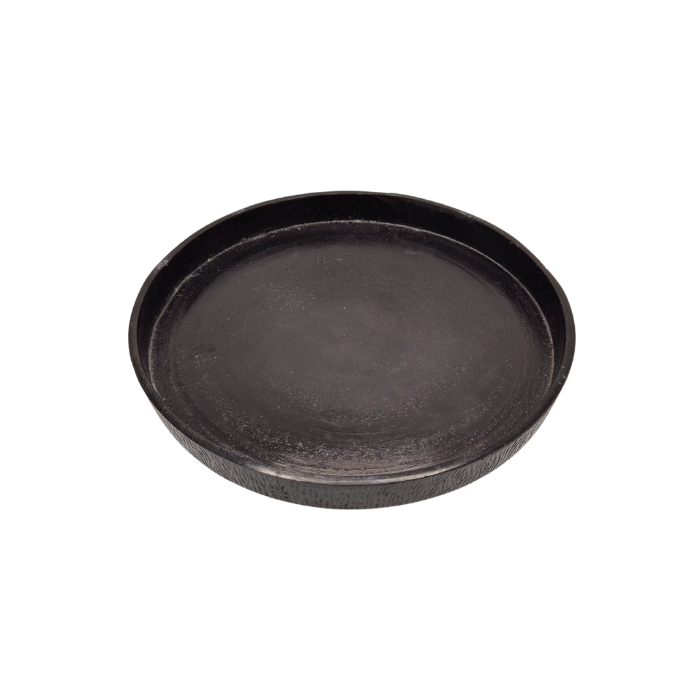 Tortenständer aus Aluminium glänzend schwarz