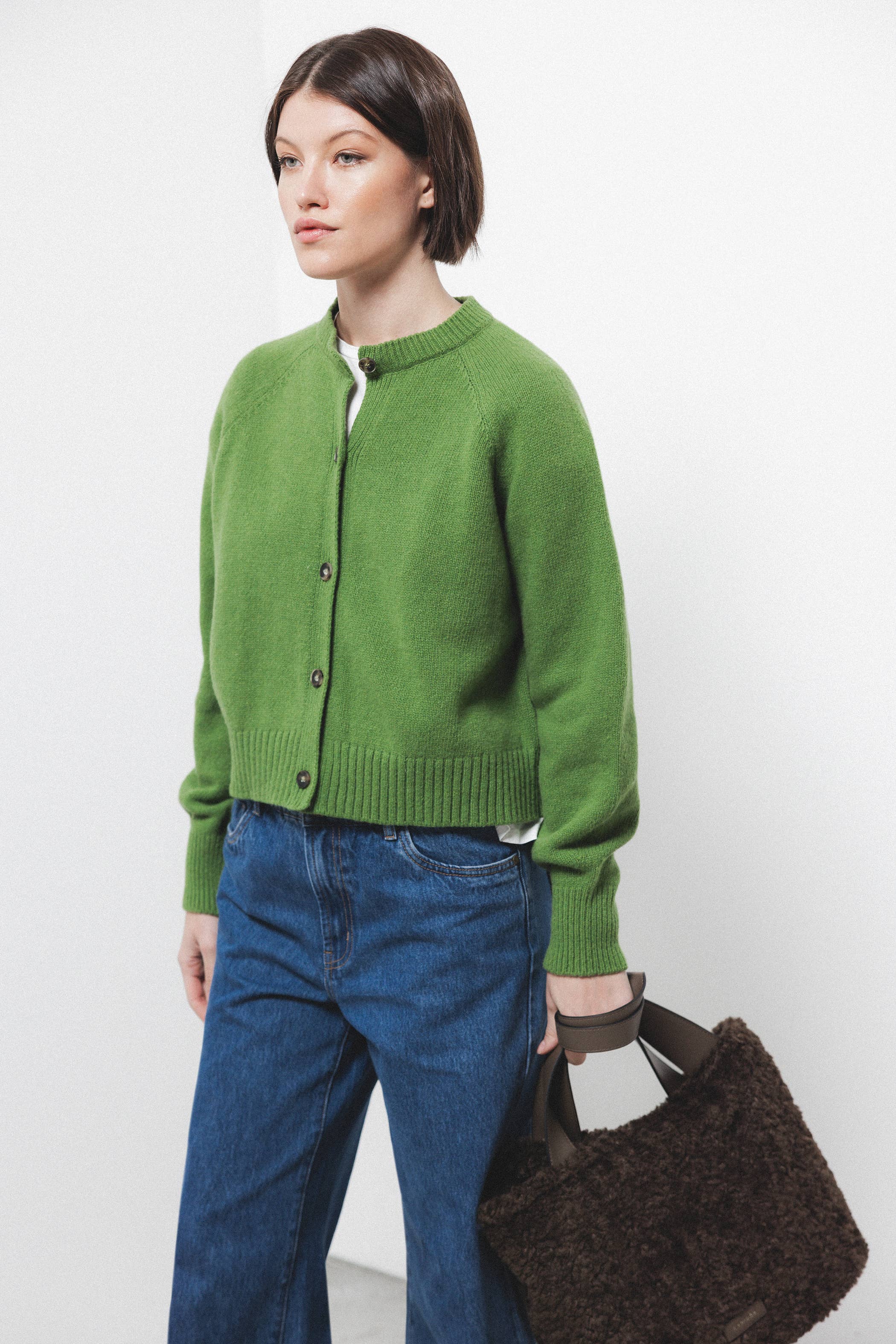 Strickjacke grün
