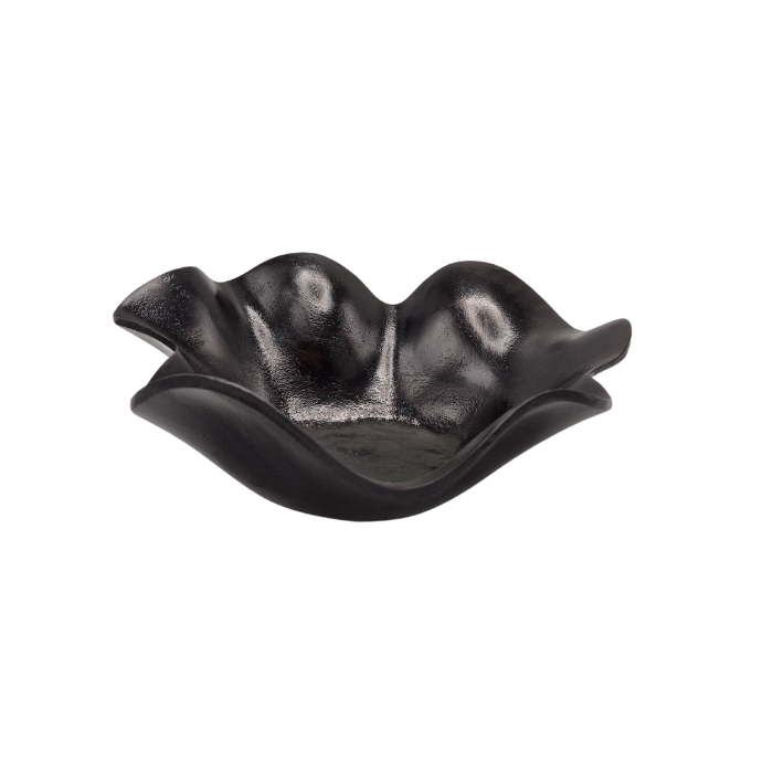 Schale Modell Leaf - Aluminium - Schwarz Antik