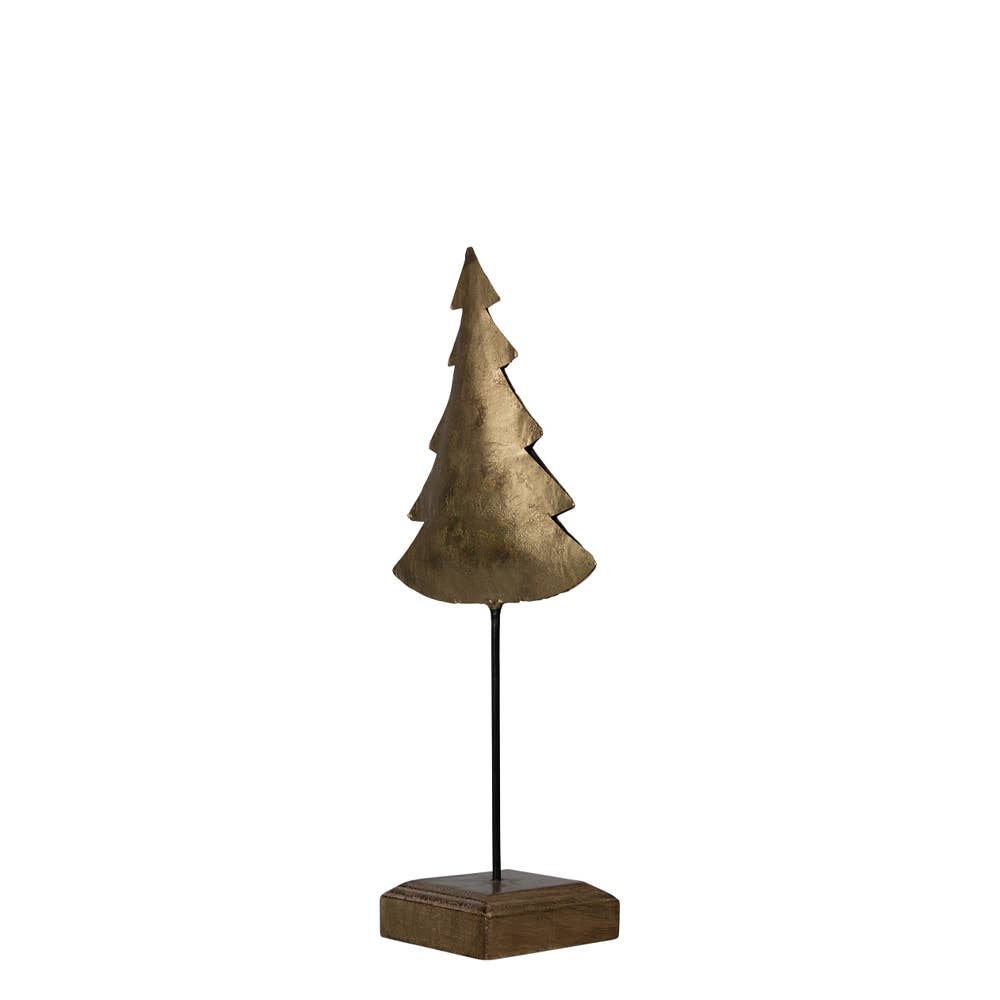Stehender Weihnachtsbaum gold