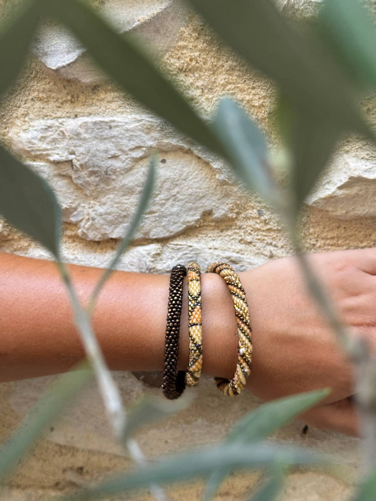 Nepalesisches Armband Schokolade B57