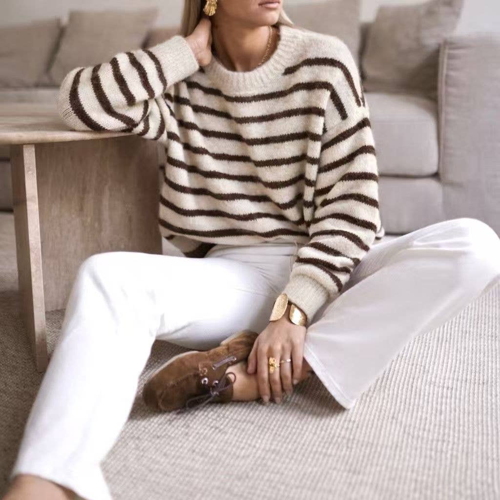 gestreifter Pullover