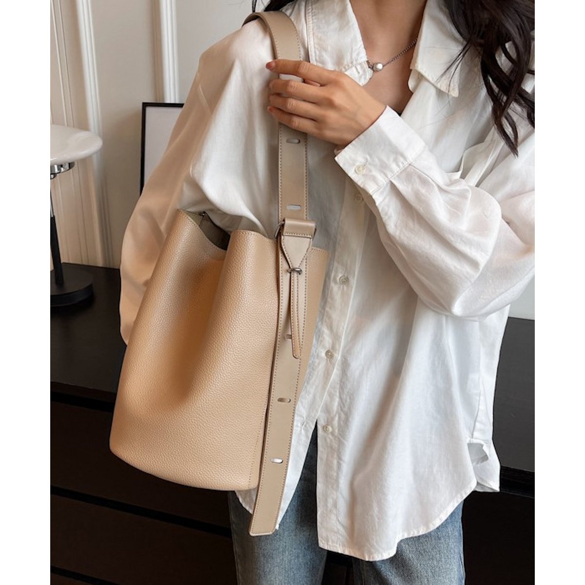 Schulter Tasche Lederimitat AnBeck