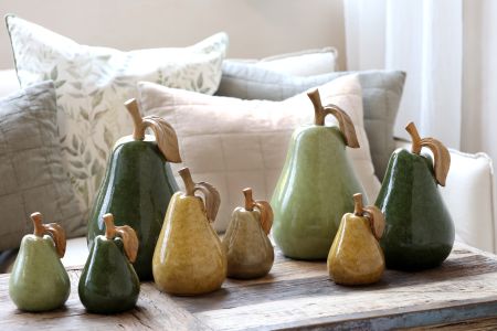 Birne für Deko aus Keramik H13,5/D9 cm Chick Antique