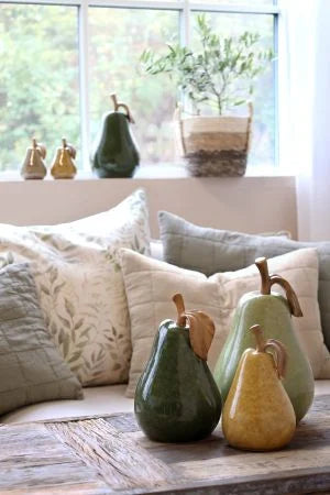 Birne für Deko aus Keramik H13,5/D9 cm Chick Antique