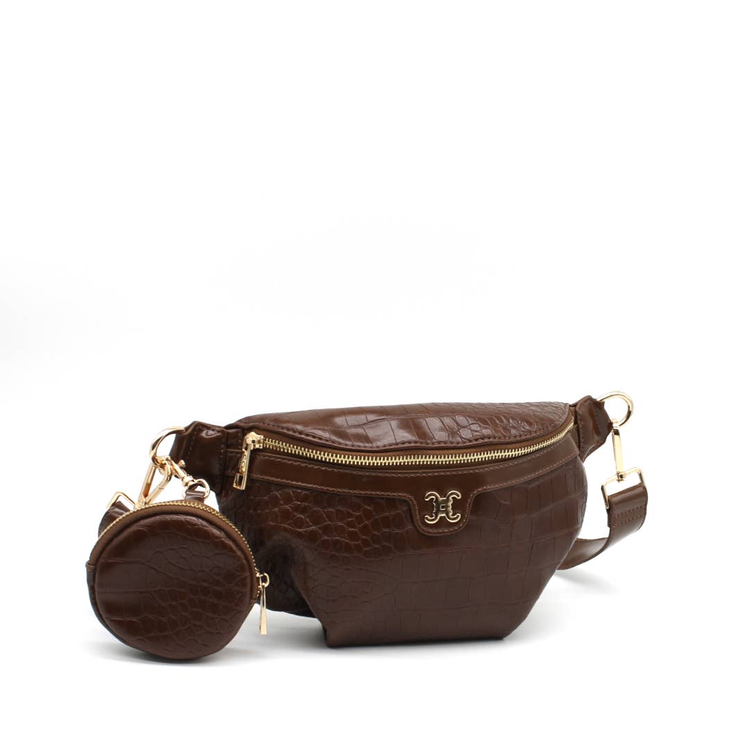 Gürteltasche Croco CC Logo