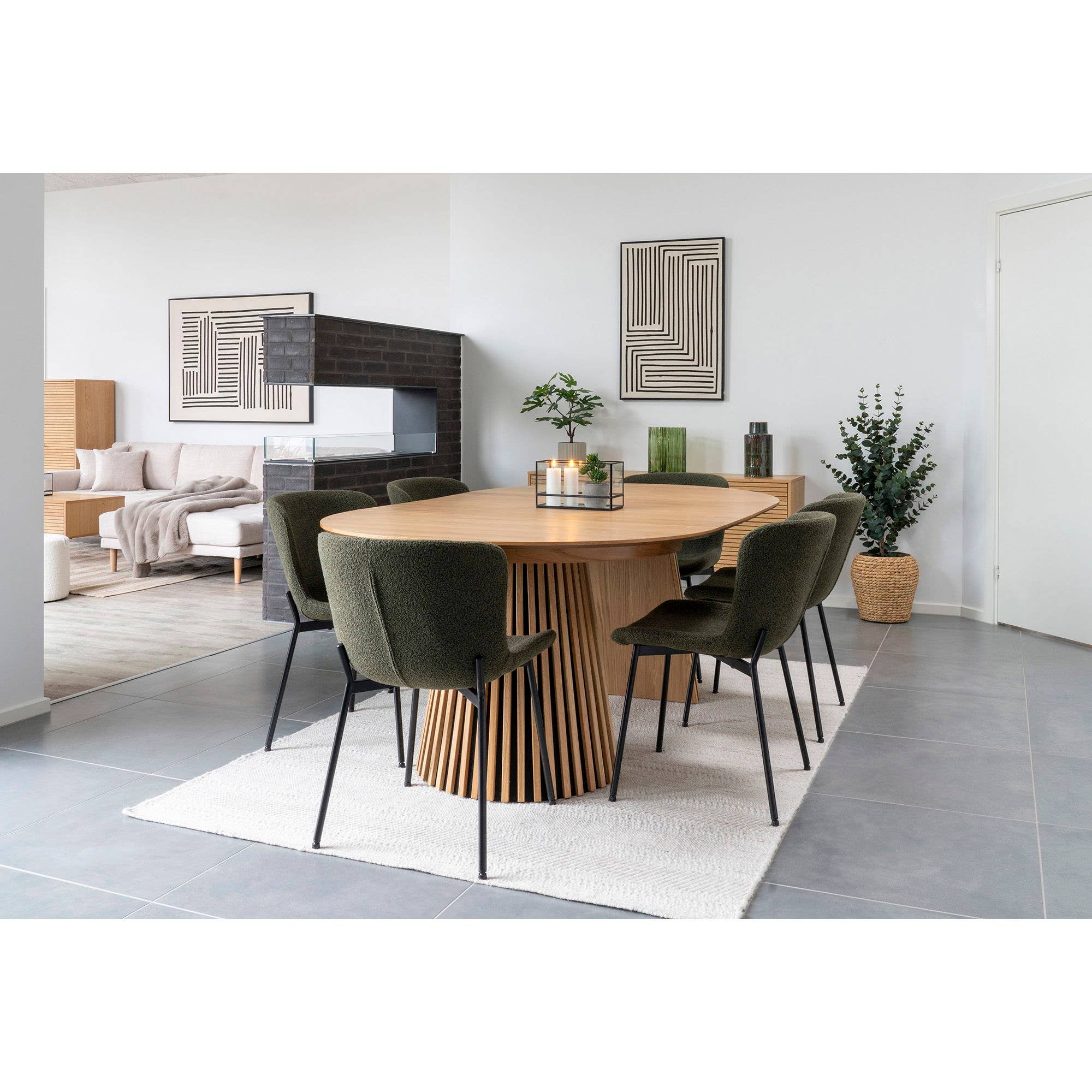 Denia Korb aus Wasserhyazinthe, Natur, Ø 34,5 x 34,5 cm