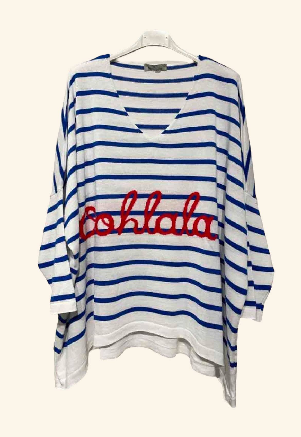 Gestreifter Pullover "Oohlala" Art 3016