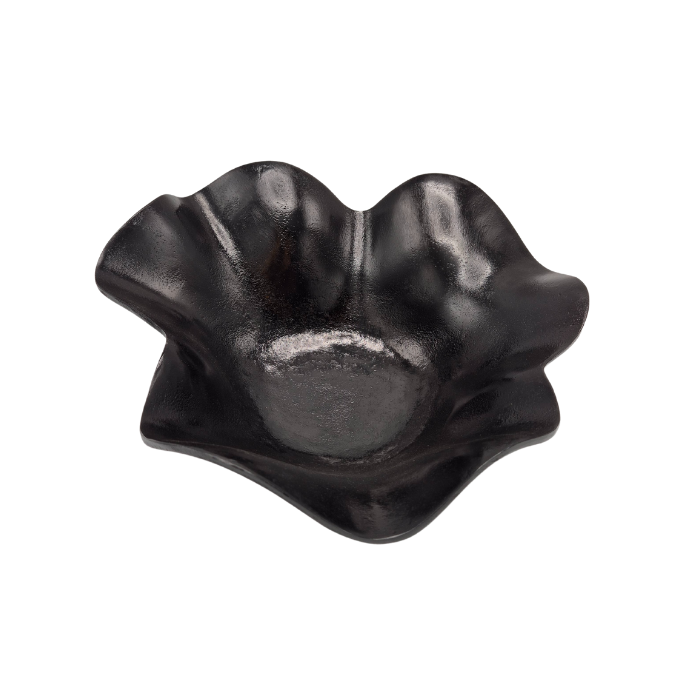 Schale Modell Leaf - Aluminium - Schwarz Antik