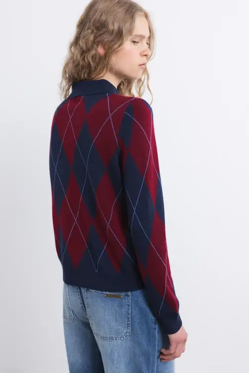 Jacquard-Strickpullover (437592-47)