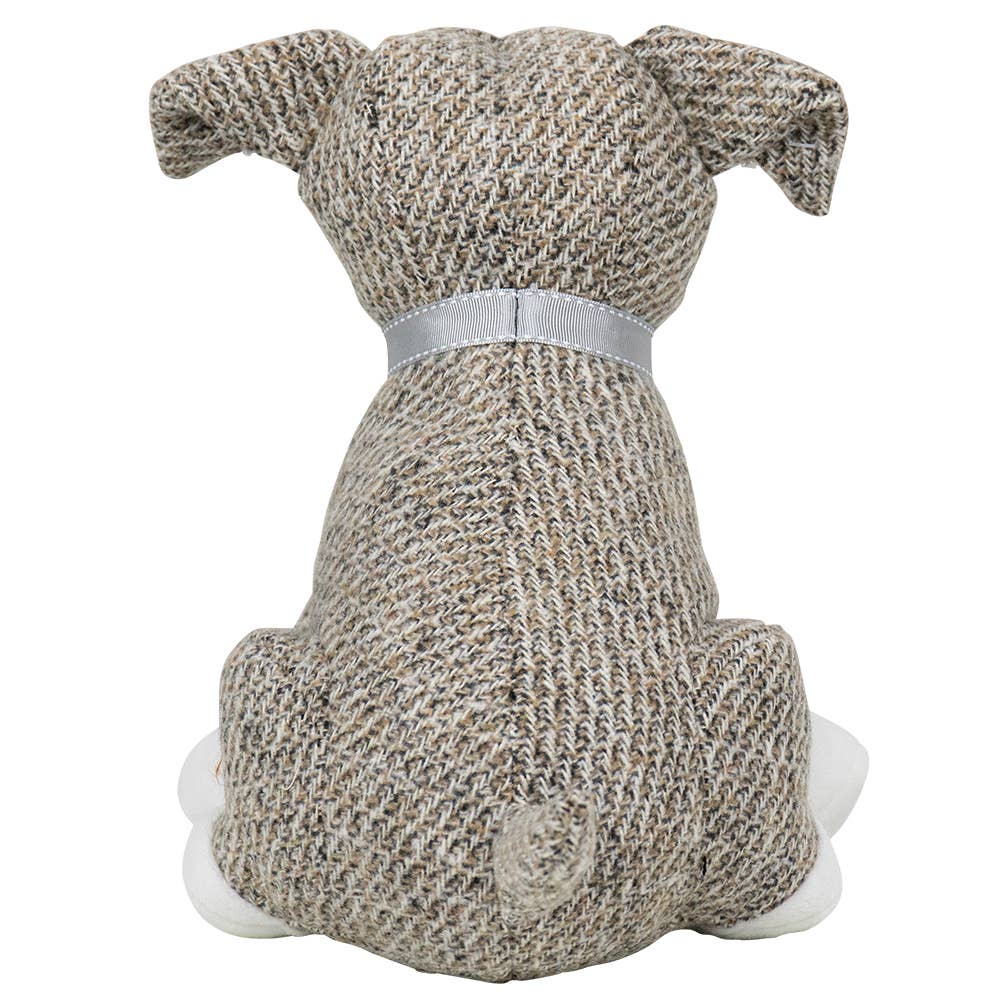 Türstopper Hund kariert 21 x 16 x 26 cm