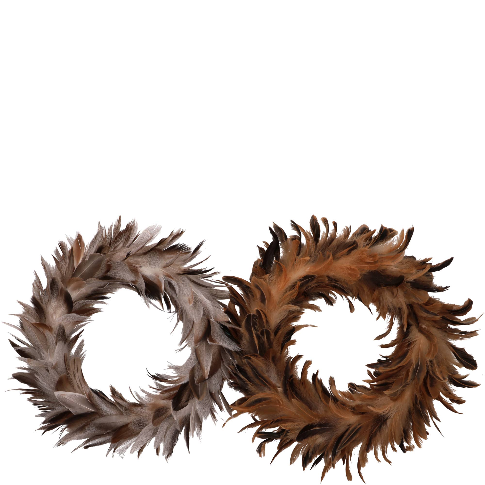 Feder Kranz Timor Zum Hängen, 2 Farben, D10cm, Inn