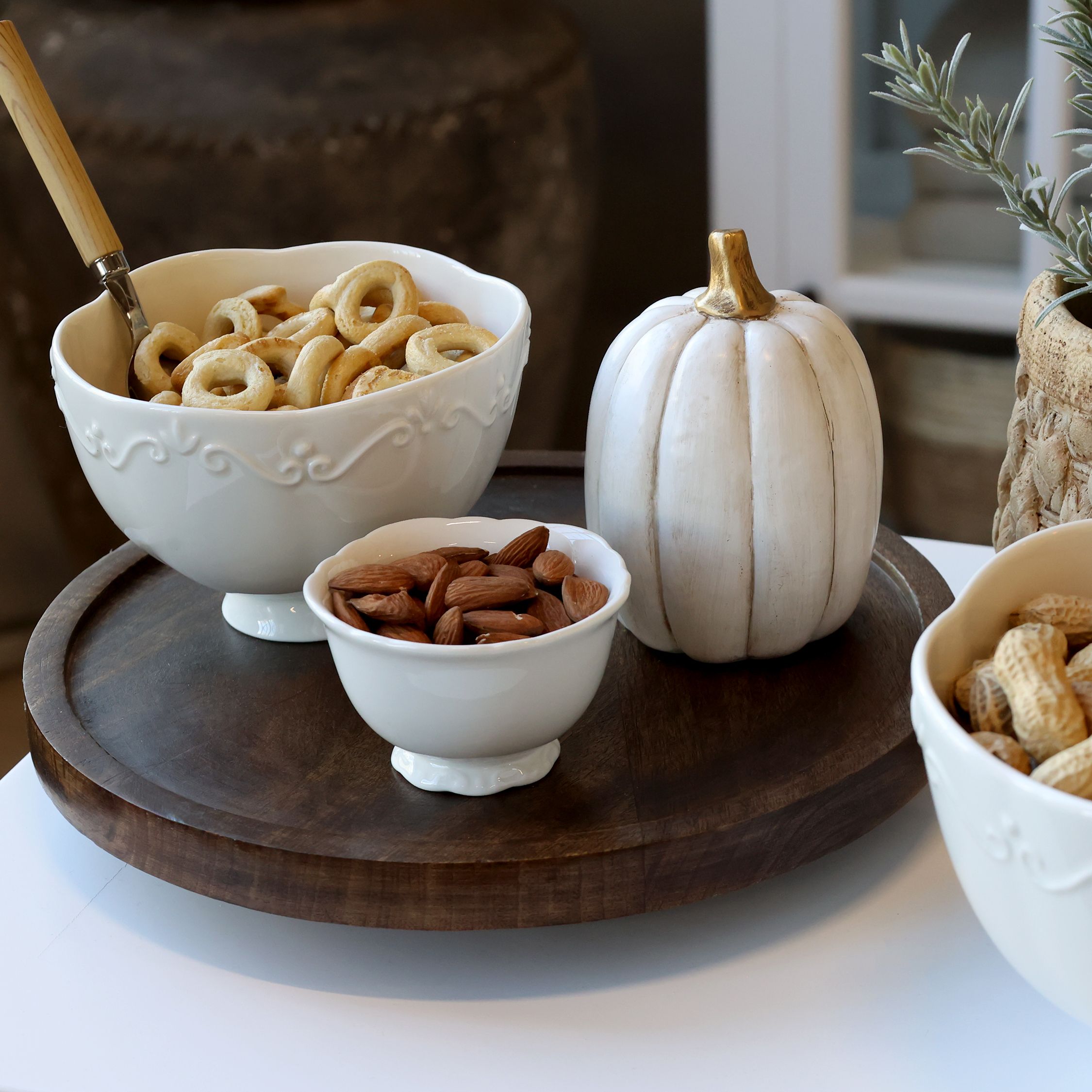 Tours Tablett mit drehbarem Sockel