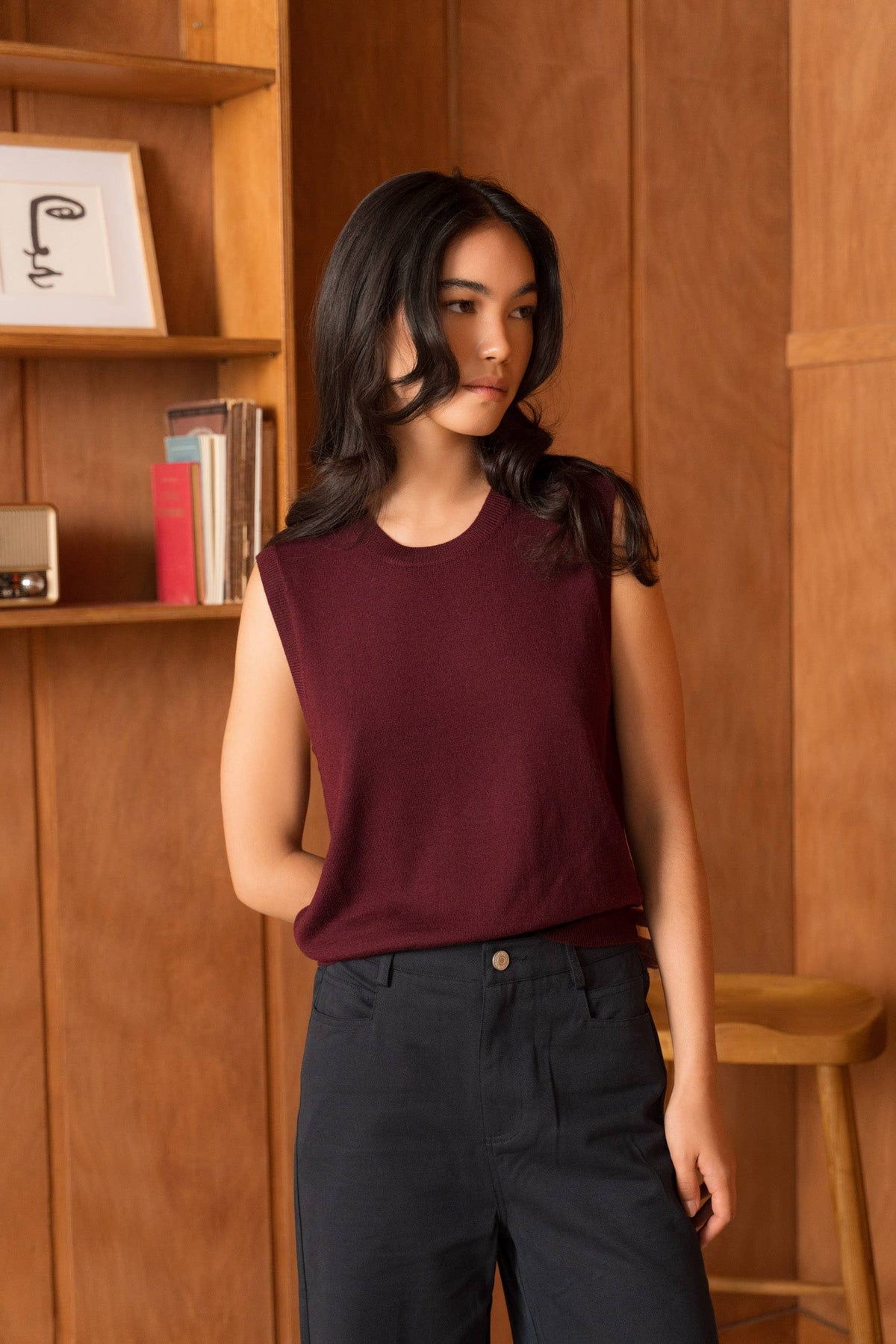 Twinset 100% Merinowolle Gilet & ärmelloser Pullover