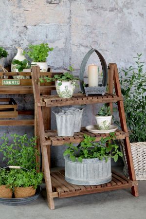 Laval Übertopf Blumendruck