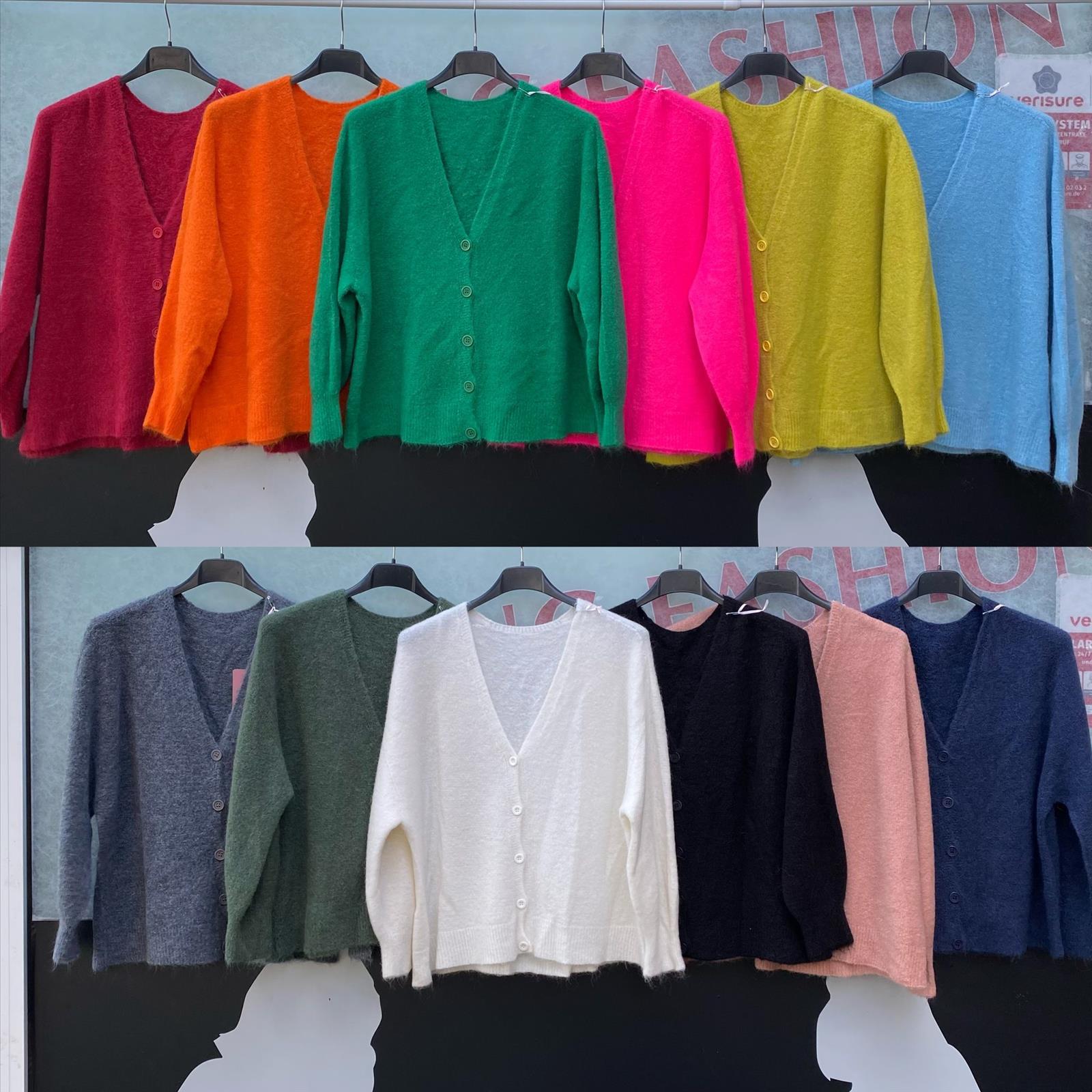 Strickjacke mit 5 Knöpfen mit Alpaca