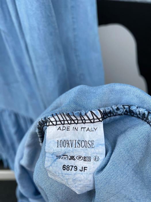 Langes Kleid im Jeanslook