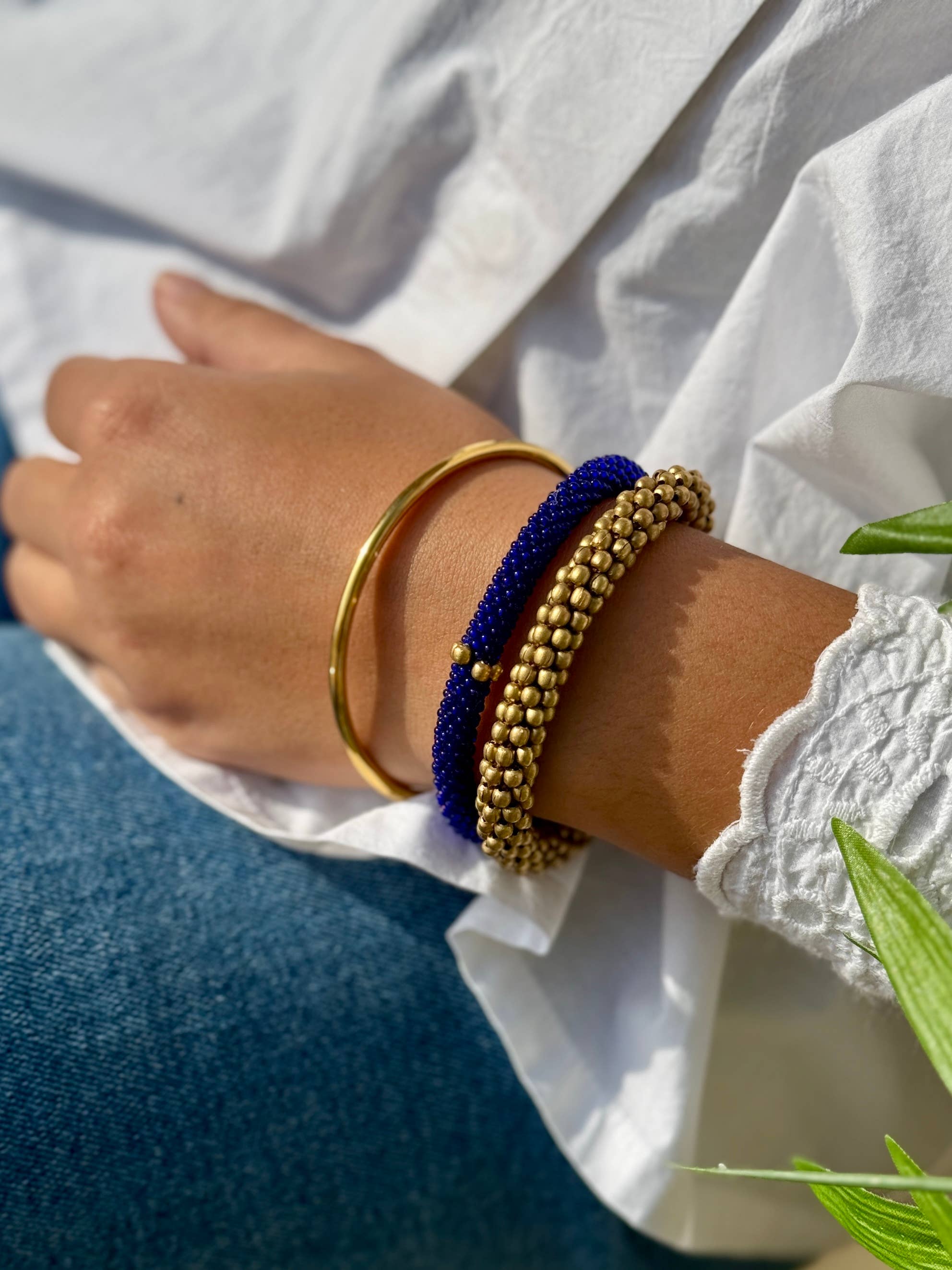 Nepalesisches Armband Blau von Maison Kizo®