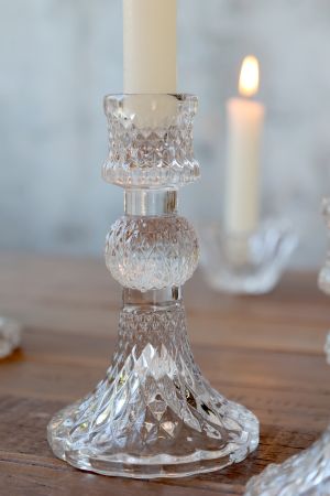 Kerzenständer mit Diamantmuster Chic Antique