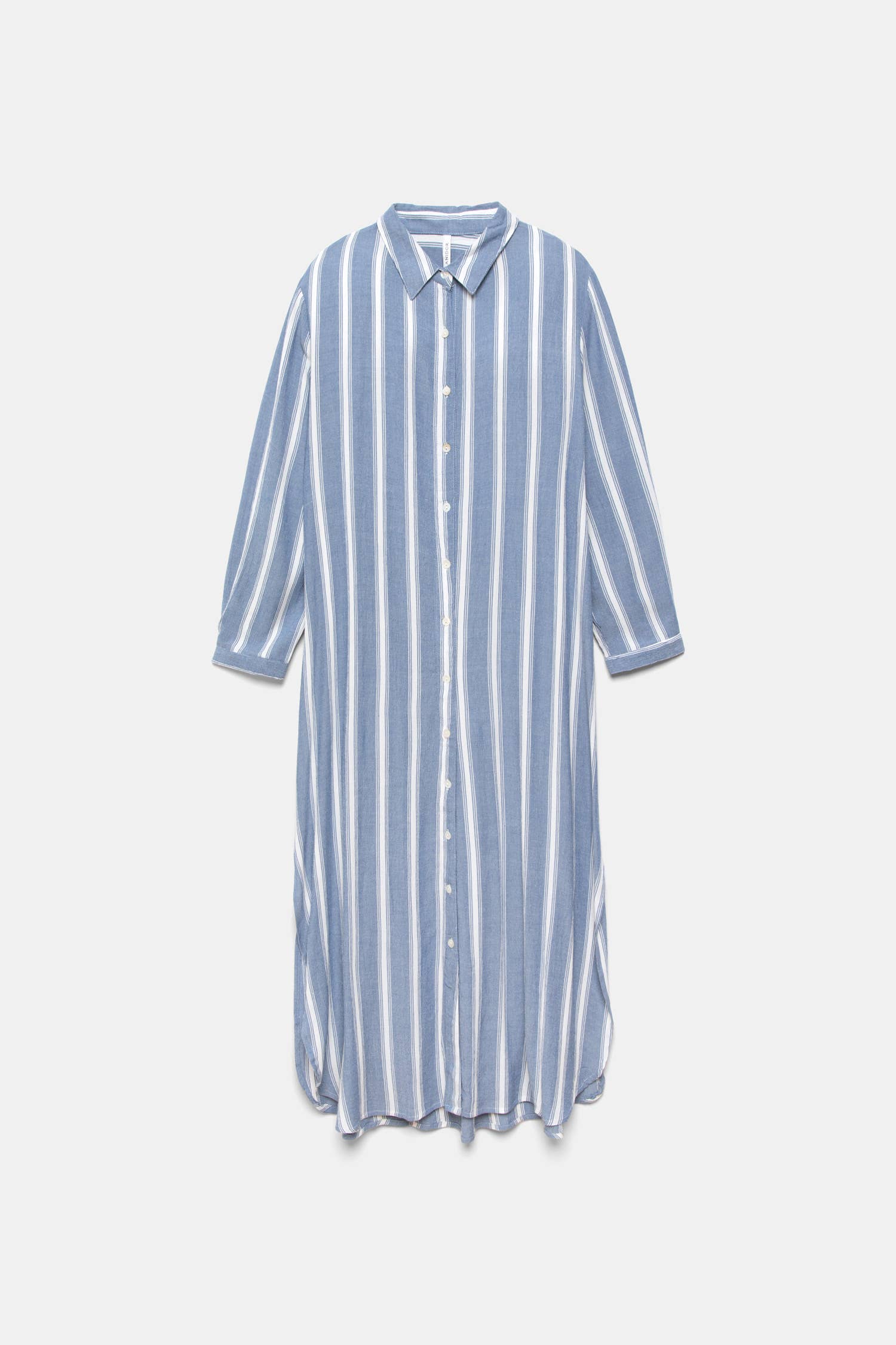 Gestreiftes Hemdkleid (402458-273): M