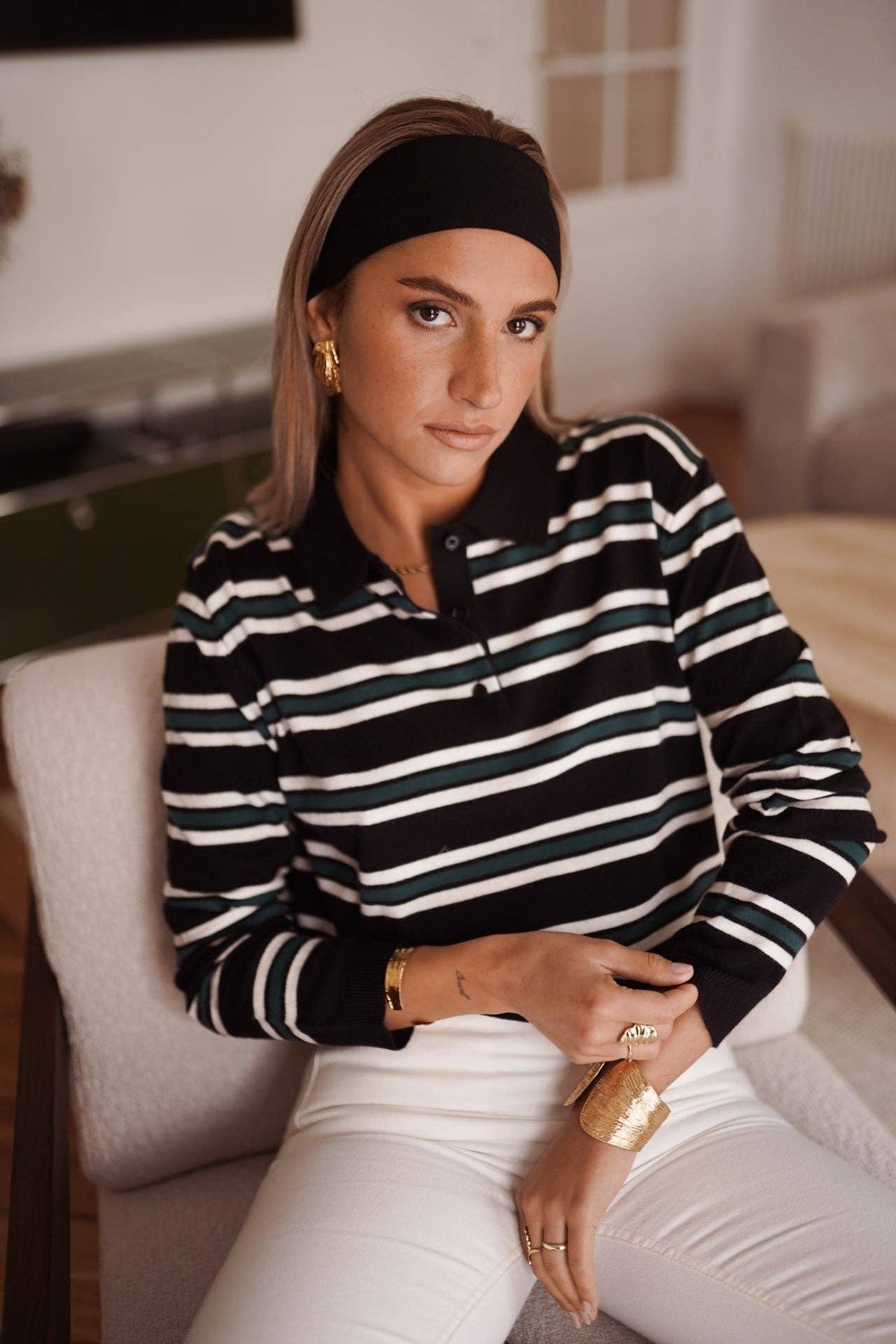 Polo Pullover mit Kragen Klippe
