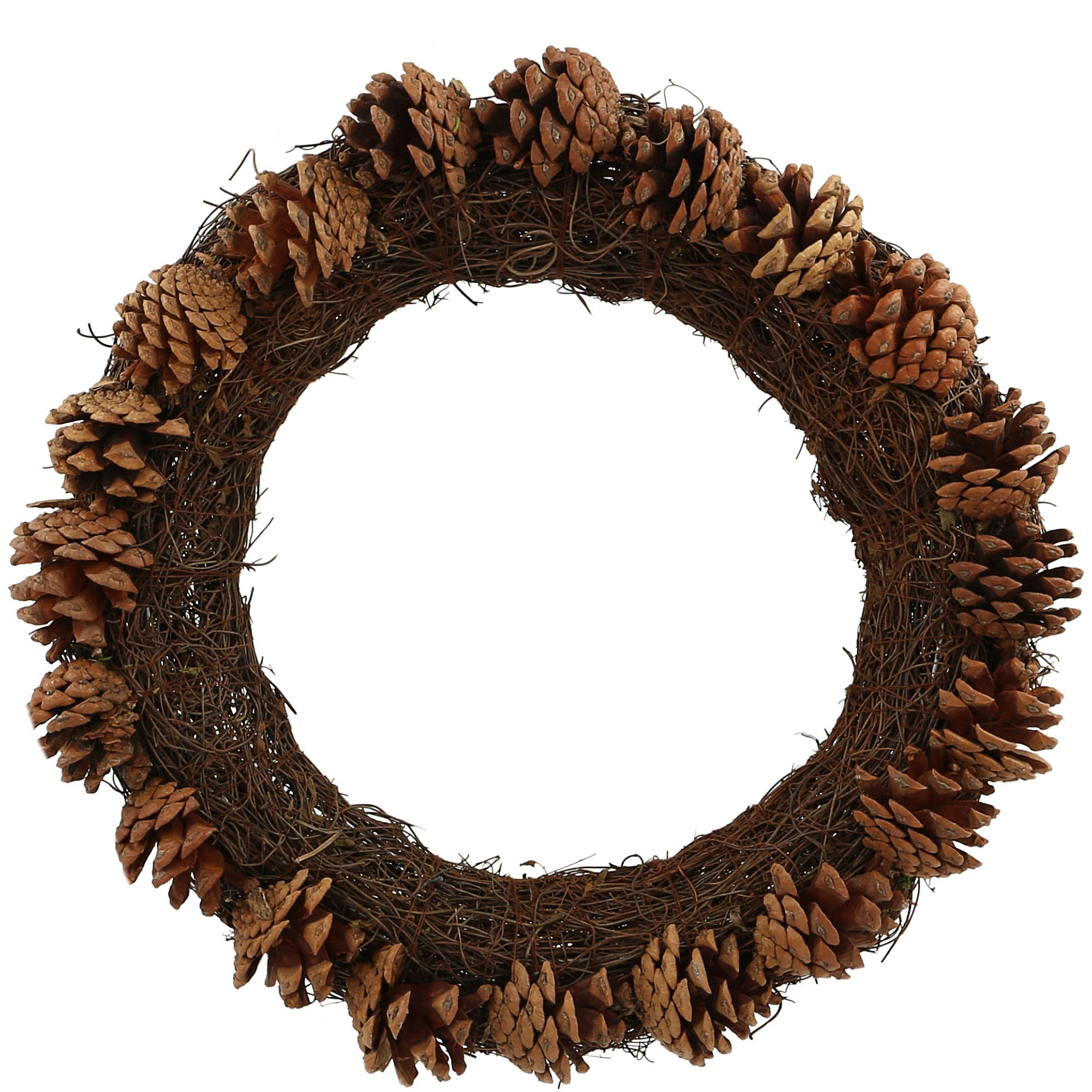 Natur Zapfen Kranz Zoelle, D30cm, H6, 5cm, Natur