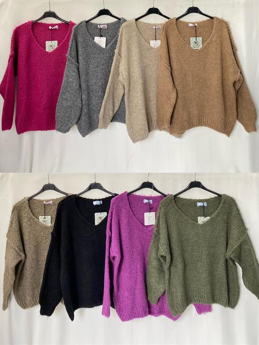 Pullover Strick V-Ausschnitt