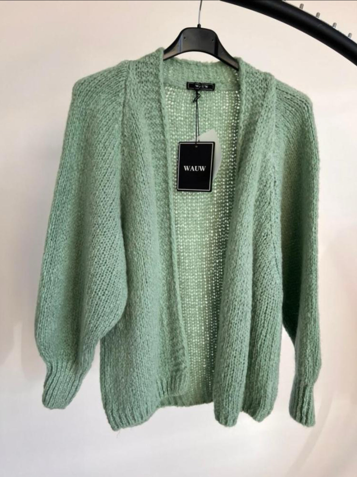 Strickjacke ohne Knöpfe
