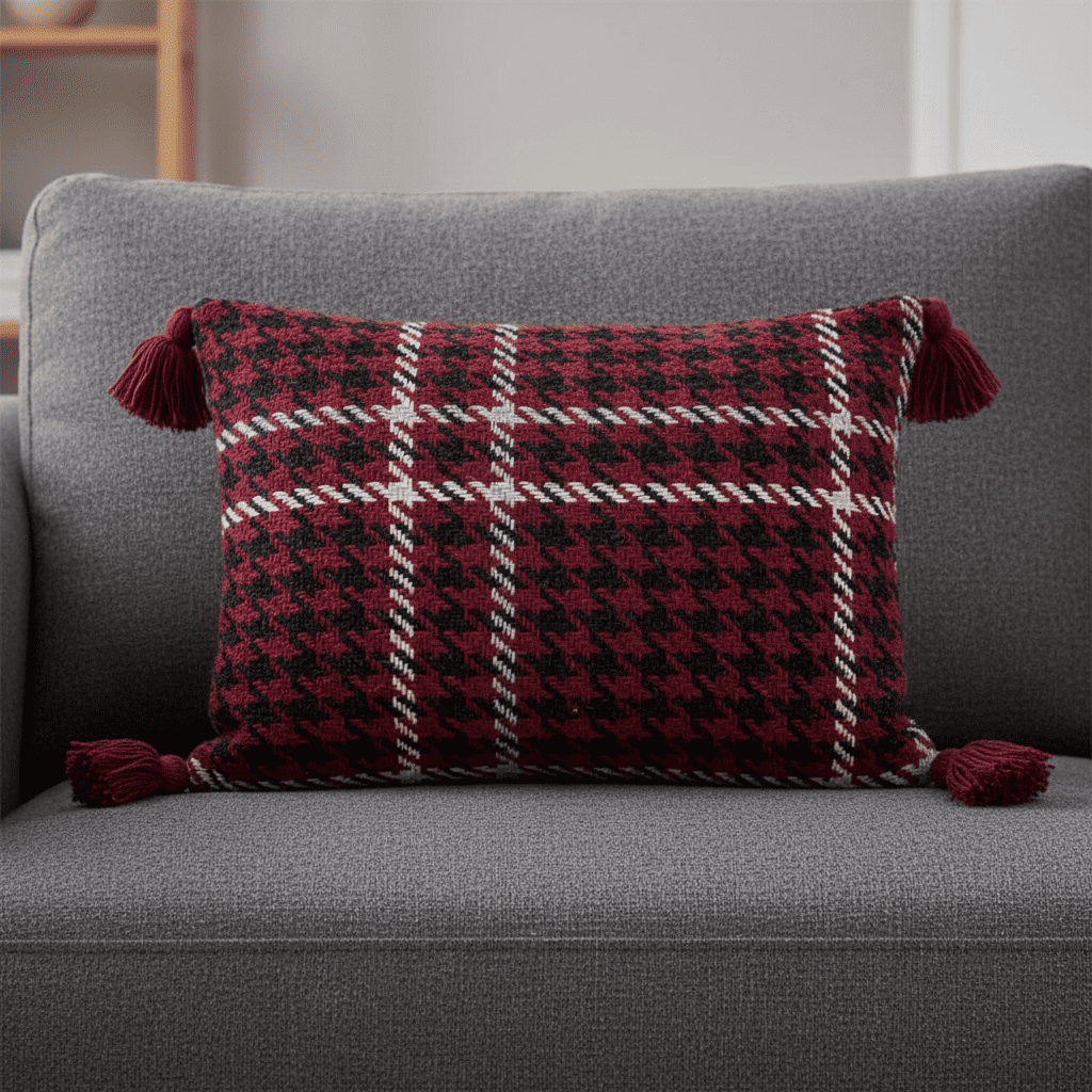 Kissen rot Bloomingville Rivel