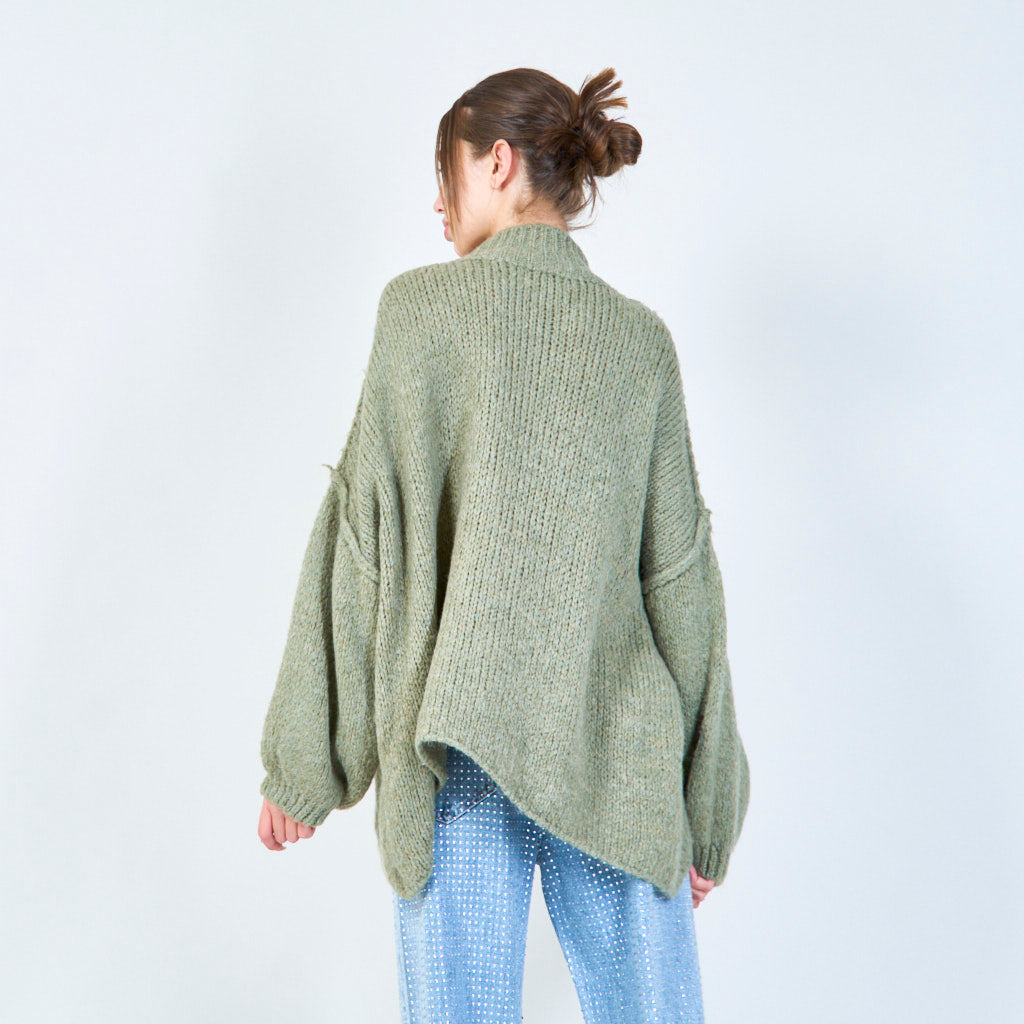 Übergroßer Strickpullover