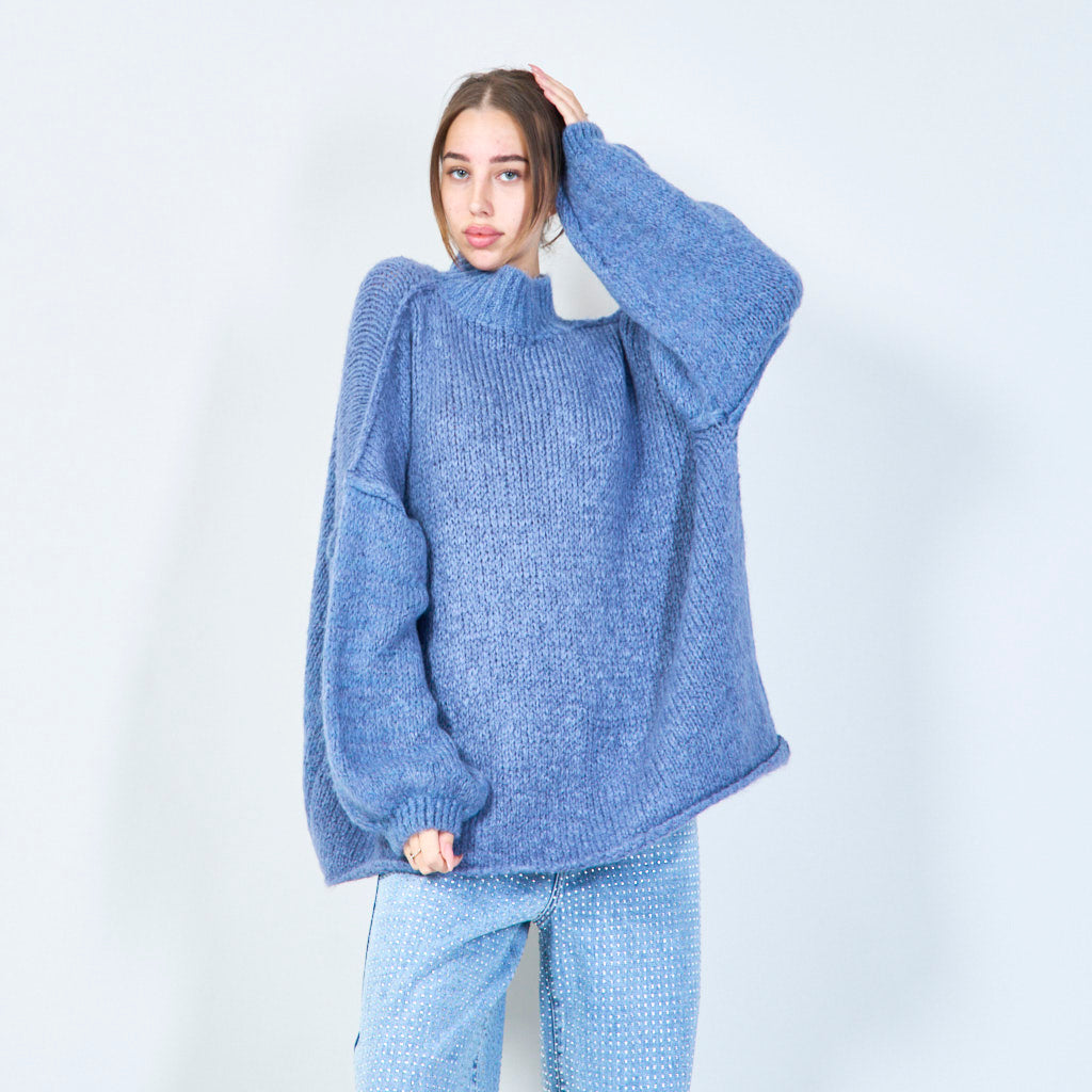Übergroßer Strickpullover