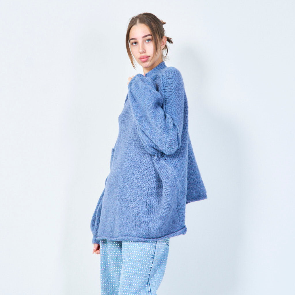 Übergroßer Strickpullover