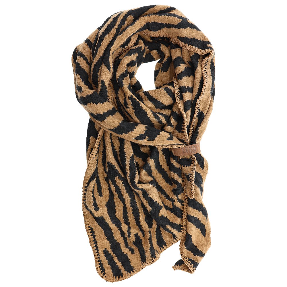 Schal Lize Taupe Schwarz