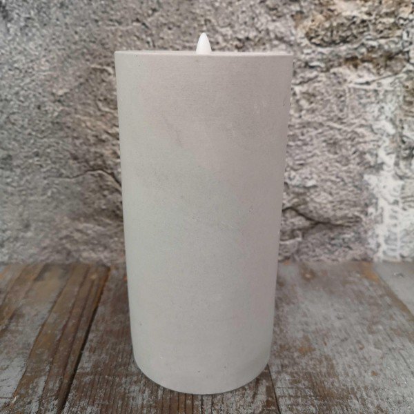 LED Kerzen mit Timer Zement