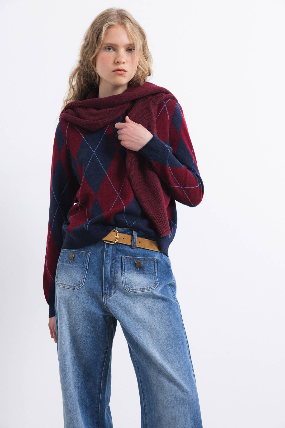 Jacquard-Strickpullover (437592-47)