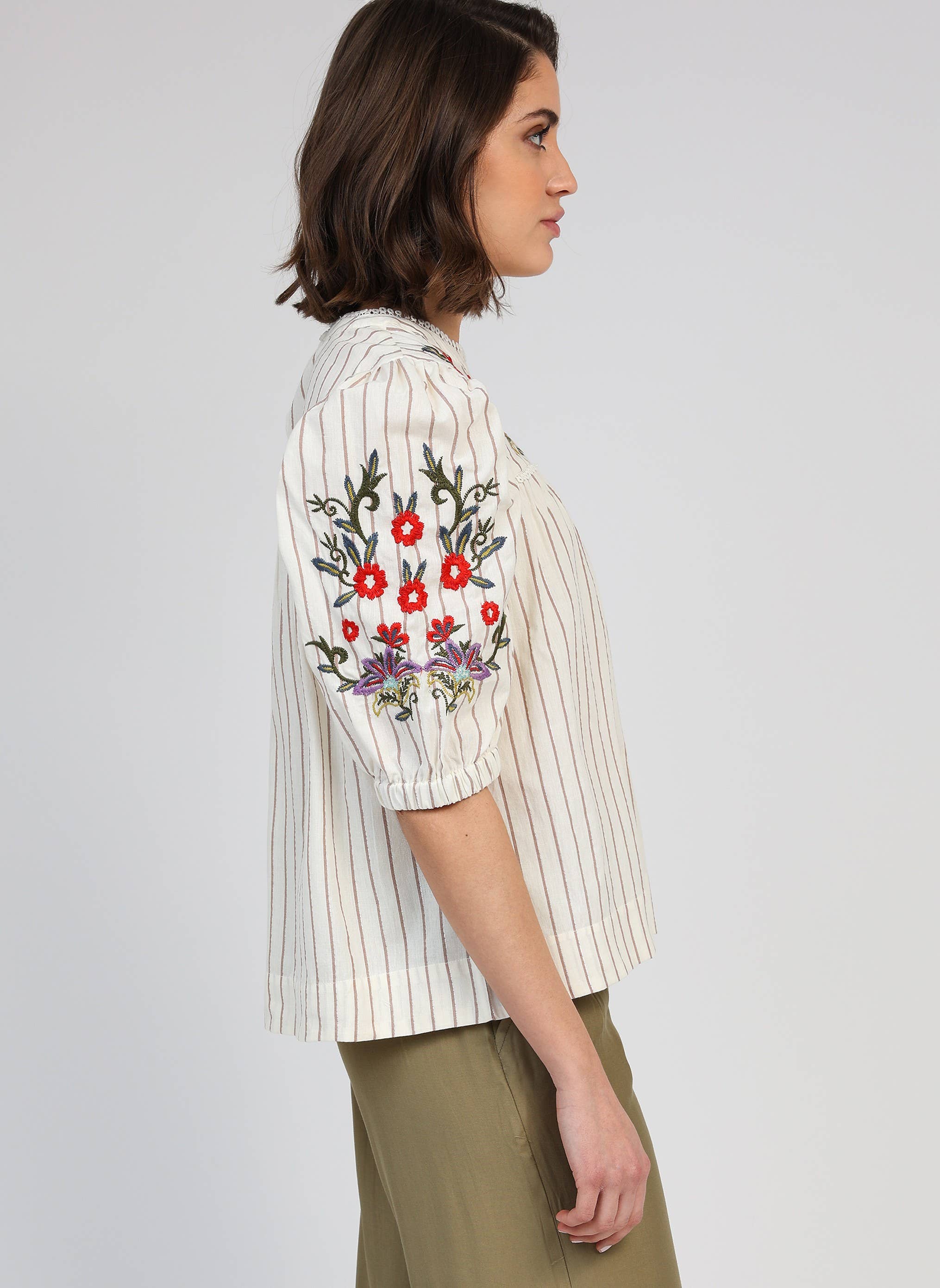 Bluse SOLUZA gestreift