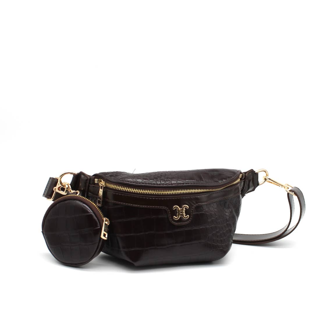 Gürteltasche Croco CC Logo