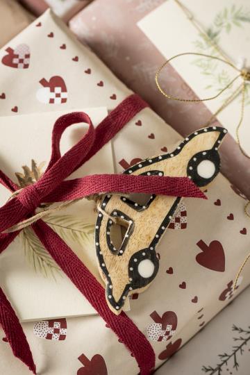 Baumwollband auf Spule 5m bordeaux