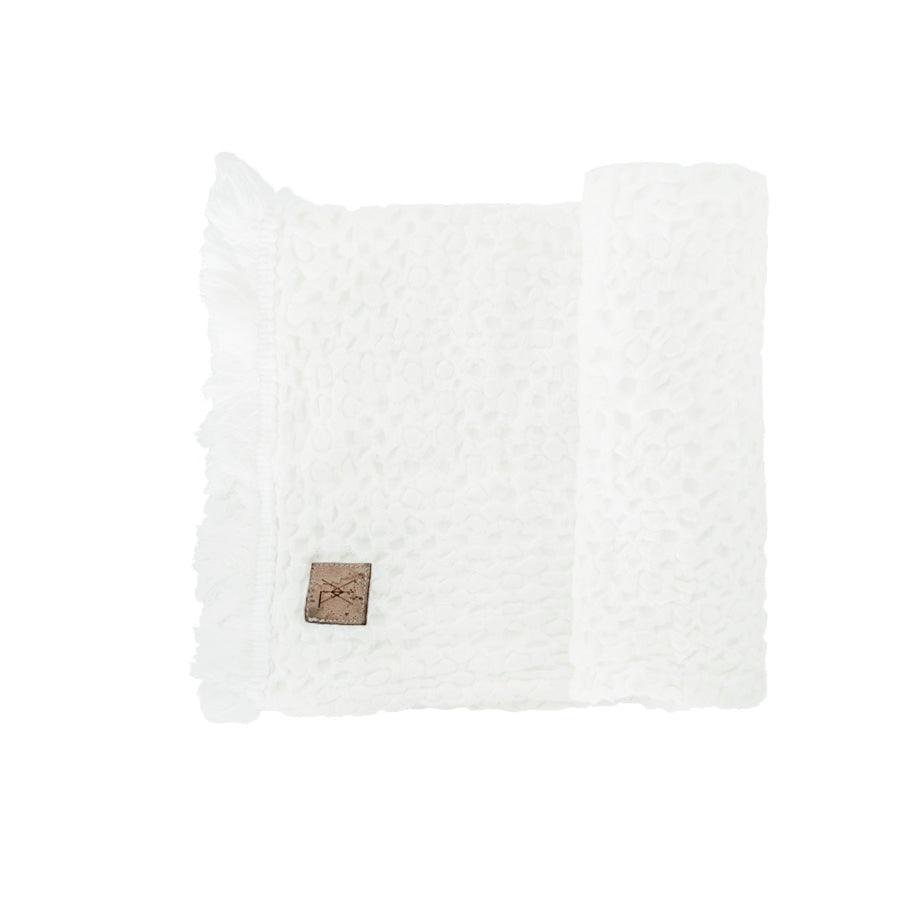 BEDA linen waffle towel, 45 x 60 cm weiß
