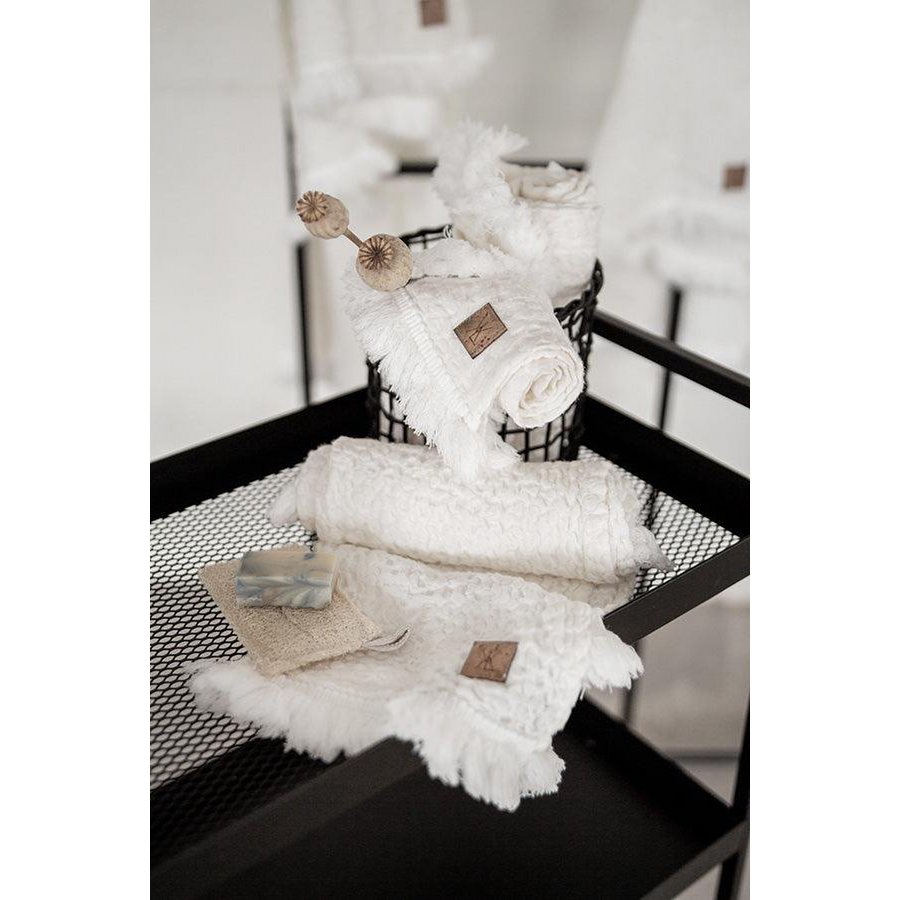BEDA linen waffle towel, 45 x 60 cm weiß