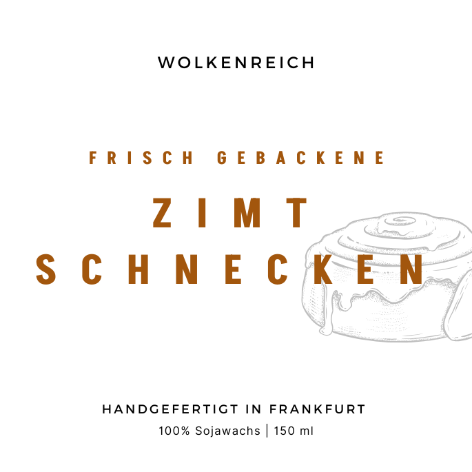 Zimtschnecken | Duftkerze, Sojawachs