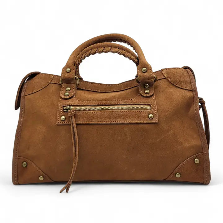 Bibi Ledertasche Braun - karamell