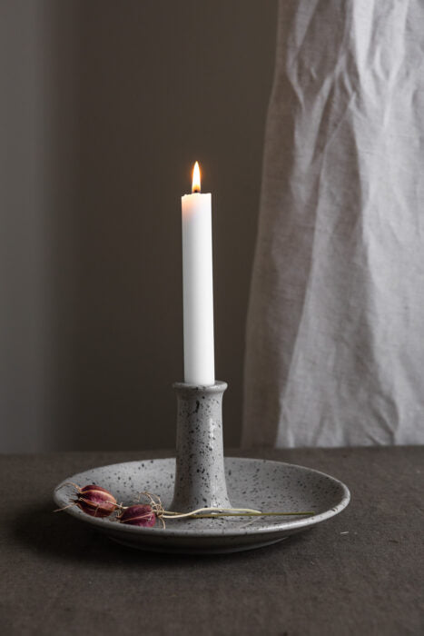 Bondstorp Kerzenhalter Natur mit Teller Storefactory